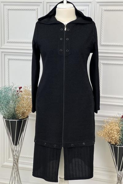 1616 Ara Boy Kap Siyah Siyah