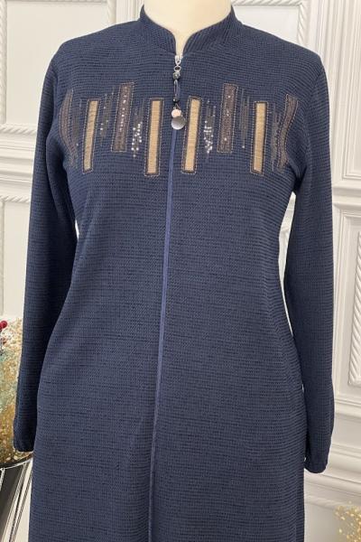 1624 Kışlık Ara Boy Kap Lacivert Lacivert