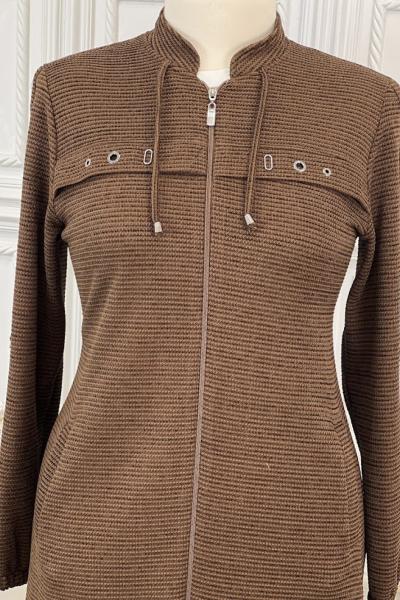 1645 Kol Halka Detay Ara Boy Kap Kahverengi