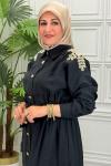 1763 Elbise Siyah