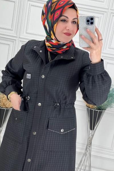 17681 Kapitone Kap  Siyah