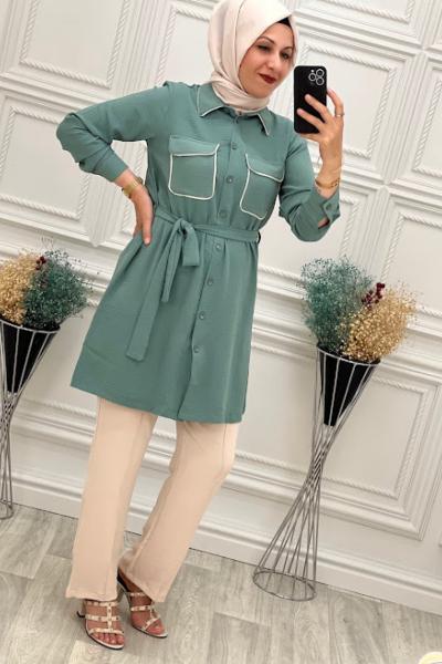 1821  Biyeli Takım Mint Yeşili Mint Yeşili