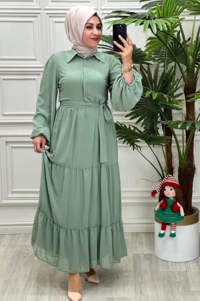 1929 Sima Elbise Mint Yeşili