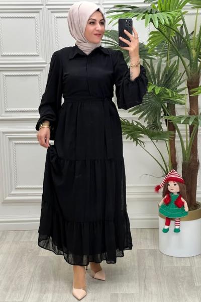 1929 Sima Elbise Siyah