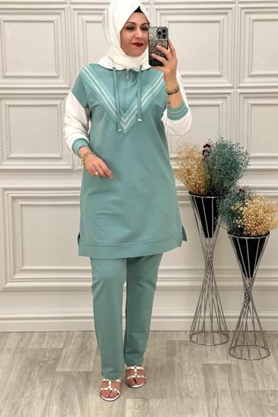 1936 İki İplik  Takım  Mint Yeşili