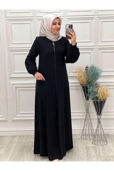 2001 Kol Nakışlı Mevlana Ferace Siyah Siyah