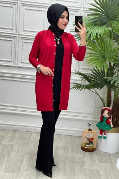 2002 Hırka Kırmızı