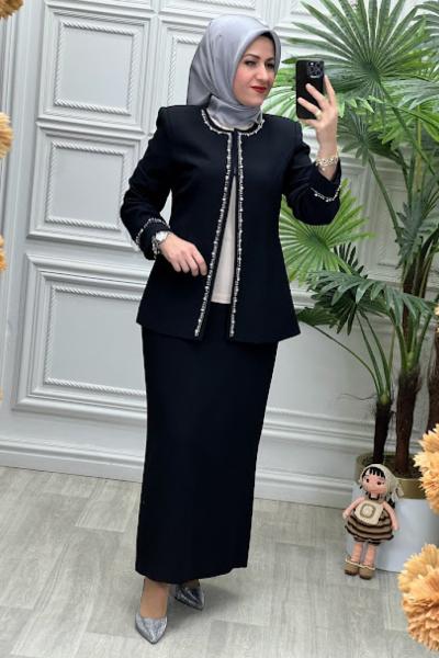 2002B Tunik Takım Siyah