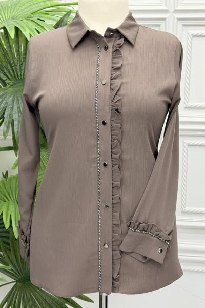 20100 Gömlek  Vizon