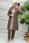 2010B Tunik Takım  Kahverengi