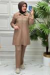 20111 Tunik Takım  Kahverengi