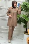 20111 Tunik Takım  Kahverengi