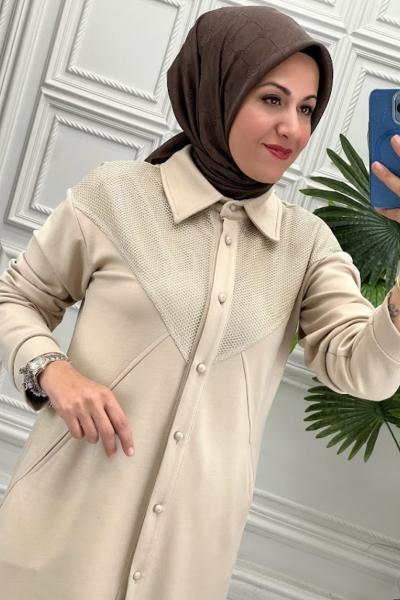 20122 Tunik Takım  Taş Rengi