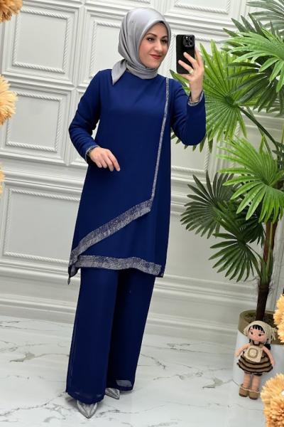 2020BLN Tunik Takım  İndigo