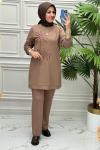 20211 Tunik Takım  Kahverengi