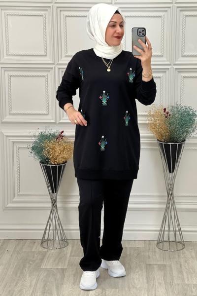 2027 İki İplik Takım  Siyah