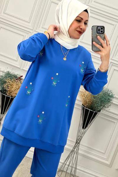 2027 İki İplik Takım  Bebe Mavisi