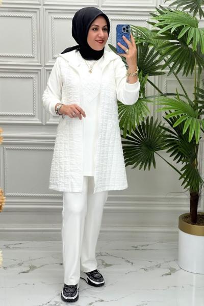 2030 Tunik Takım  Ekru