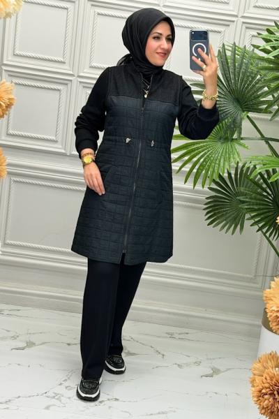 2034B Tunik Takım  Siyah