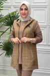 2035 Tunik Takım   Kahverengi