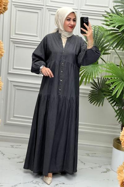 20391 Elbise  Siyah