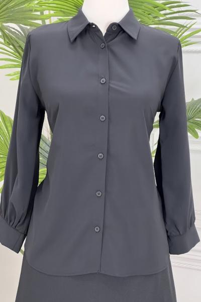 20401 Fakir Kol  Gömlek Siyah