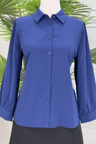 20401 Fakir Kol  Gömlek Lacivert