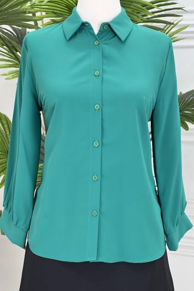 20401 Fakir Kol  Gömlek Zümrüt