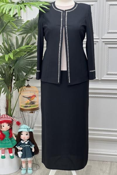 2050B Tunik Takım Siyah