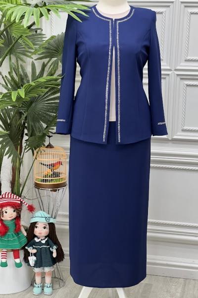 2050B Tunik Takım İndigo