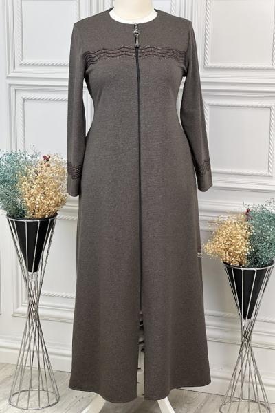 2072 Dalga Desenli Pardesü Vizon Vizon