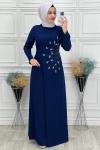 2081 Yaren Elbise  İndigo
