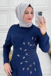 2081 Yaren Elbise  İndigo