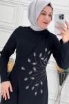 2081 Yaren Elbise  Siyah