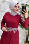 2106 Endam Elbise Bordo