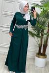 2106 Endam Elbise Zümrüt