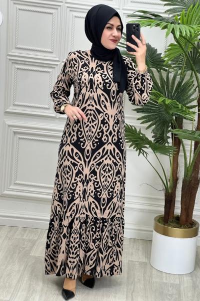 2112 Elbise Kahverengi