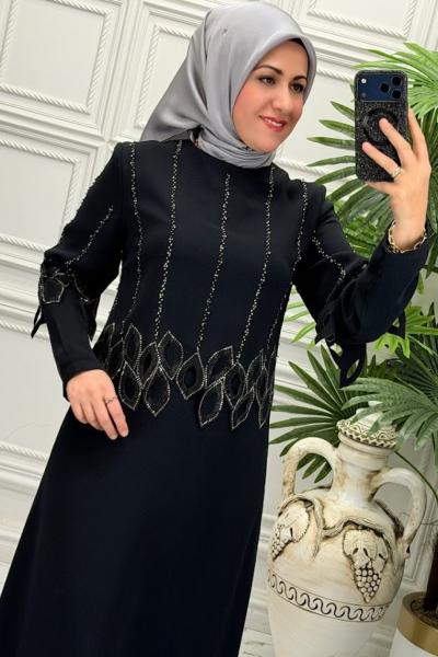2113 Elbise  Siyah