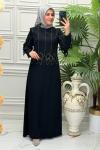 2113 Elbise  Siyah