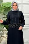 2113 Elbise  Siyah
