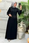 2113 Elbise  Siyah
