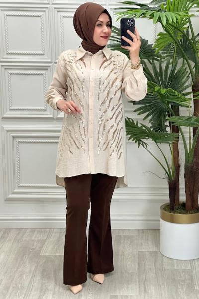 2120 Tunik Taş Rengi