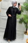 2123 Elbise  Siyah