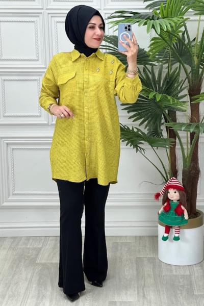 2126 Tunik Yağ Yeşili