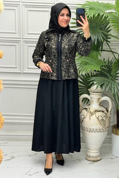 2127 Tunik Takım  Siyah