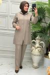 2134 Tunik Takım  Taş Rengi