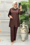2134 Tunik Takım  Kahverengi
