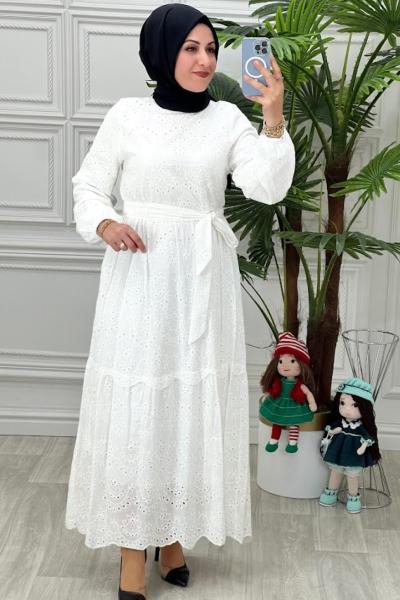2189 Sadem Elbise Ekru