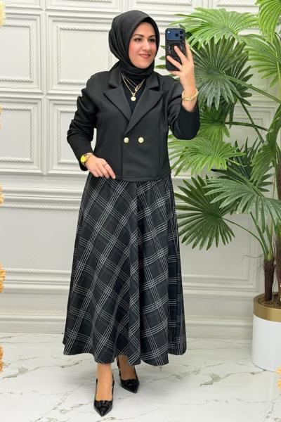 2199 Tunik Takım  Siyah