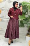 2199 Tunik Takım  Bordo